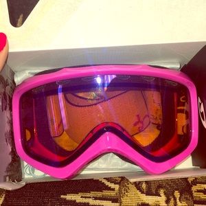 Giro pink ski goggles